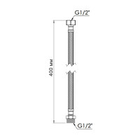 Шланг для води Thermo Alliance Standart 40 см NYLON 1/2"x1/2" ВЗ TAS388W40