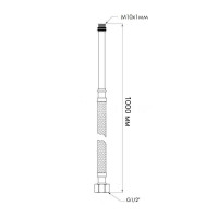 Шланг для підключення змішувача Thermo Alliance Standart (пара) 100 см NYLON M10x1/2"В довга ігла TAS386W100L Шланг для підключення змішувача Thermo Alliance Standart (пара) 100 см NYLON M10x1/2"В довга ігла TAS386W100L