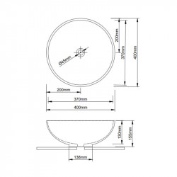 Раковина-чаша Qtap Owl 400х400х155 White QT1911K53WN