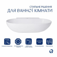 Раковина Qtap Cardinal 565х400х130 White QT0411K177WN Раковина Qtap Cardinal 565х400х130 White QT0411K177WN
