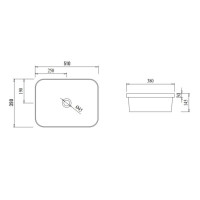 Раковина Qtap Scorpio 510х390х145 White QT1411K490WN Раковина Qtap Scorpio 510х390х145 White QT1411K490WN