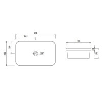 Раковина Qtap Scorpio 615х390х150 White QT1411K491WN Раковина Qtap Scorpio 615х390х150 White QT1411K491WN