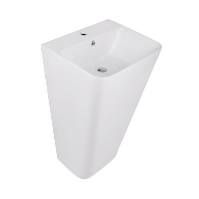 Раковина для підлоги моноблок Qtap Tern 440х380х830mm White QT1711G302WN Раковина для підлоги моноблок Qtap Tern 440х380х830mm White QT1711G302WN