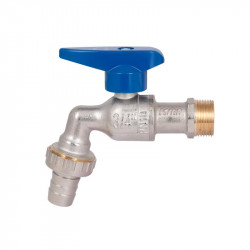 Кран кульовий для поливу Icma 598 3/4"З (з антизамерзанням) ручка алюмінієва