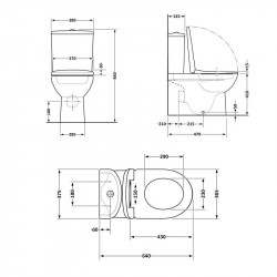 Унітаз підлоговий Qtap Jay Ultra Quiet з сидінням Soft-close 640x360x835 мм QT07222175TW White