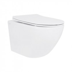 Унітаз підвісний Qtap Jay безобідковий з сідінням Soft-close QT07335175W