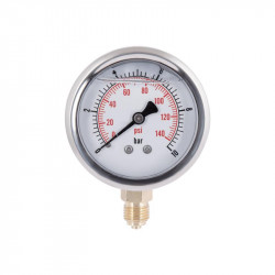 Манометр із гліцерином Thermo Alliancе Forte 10 бар, 1/4"З, нижнє підключення TAF170G10B