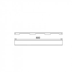 Решітка для лінійного трапу SUS304 Grate FA800 (NKS) Qtap