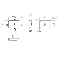 Раковина-чаша Qtap Kolibri 400х400х140 мм White QT10116303W Раковина-чаша Qtap Kolibri 400х400х140 мм White QT10116303W