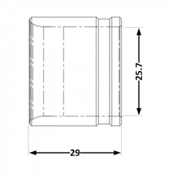 Гільза натяжна Icma №1031 d25x3,5 851031GX08 Гільза натяжна Icma №1031 d25x3,5 851031GX08