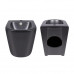 Акційний набір: Унітаз напольний Robin Ultra Quiet QT13226083AMB 660x360x855 Black + Біде напольне Robin QT13442141CMB 565x360x405 Black