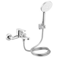 Змішувач латунний для ванни Lidz Astra 006 (з душовим гарнітуром) (k35) LDAST006CRM48087 Chrome Змішувач латунний для ванни Lidz Astra 006 (з душовим гарнітуром) (k35) LDAST006CRM48087 Chrome