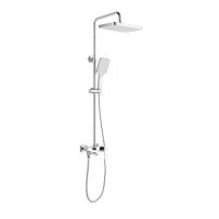 Душова система латунна універсальна Lidz Orion 1030 на три споживача (з виливом) (k35) LDORI1030CRM48092 Chrome