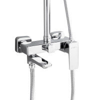 Душова система латунна універсальна Lidz Orion 1030 на три споживача (з виливом) (k35) LDORI1030CRM48092 Chrome