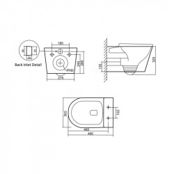 Унітаз підвісний Qtap Scorpio безободковий Ultra Quiet з сидінням Soft-close QT14332380ASW Унітаз підвісний Qtap Scorpio безободковий Ultra Quiet з сидінням Soft-close QT14332380ASW