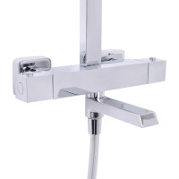 Душова система універсальна Qtap Sloup термостатична на три споживача (з виливом) QTSLO51103OC48217 Chrome Душова система універсальна Qtap Sloup термостатична на три споживача (з виливом) QTSLO51103OC48217 Chrome