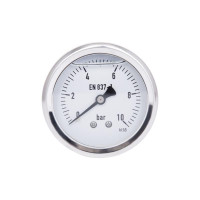 Манометр гліцериновий Thermo Alliancе Forte d63 мм, 1/4"З із заднім підключенням (латун.) 0-10 бар TAF171G10B Манометр гліцериновий Thermo Alliancе Forte d63 мм, 1/4"З із заднім підключенням (латун.) 0-10 бар TAF171G10B