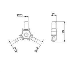 Універсальний калібратор фаскознімач Thermo Alliance для труб d16-25 STD-408 Універсальний калібратор фаскознімач Thermo Alliance для труб d16-25 STD-408