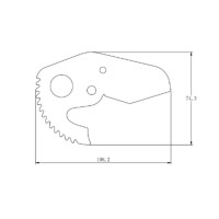 Лезо для ножиць Thermo Alliance PRO-001 d20-40, тефлонове покриття Лезо для ножиць Thermo Alliance PRO-001 d20-40, тефлонове покриття