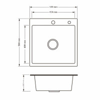 Lidz Handmade H5050HB Мийка для кухні інтегрована Decor Black PVD Honeycomb 2,5/0,5 мм LDH5050BDECPVD48369 Lidz Handmade H5050HB Мийка для кухні інтегрована Decor Black PVD Honeycomb 2,5/0,5 мм LDH5050BDECPVD48369