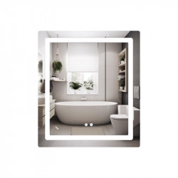 Дзеркало Lidz Kubis 700х800 з LED-підсвічуванням Touch, з антизапотіванням, з димером, рег. яскравості LD78LF9047080