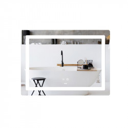 Дзеркало Lidz Kubis (KU2) 700х500 з LED-підсвічуванням Touch, з антизапотіванням, з димером, рег. яскравості LD78LF90448486