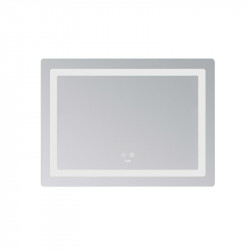 Дзеркало Lidz Kubis (KU2) 700х500 з LED-підсвічуванням Touch, з антизапотіванням, з димером, рег. яскравості LD78LF90448486