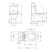 Унітаз підлоговий Qtap Jay Eco Ultra Quiet з сидінням Soft-close 640x360x835 мм QTJAY27W48749 White