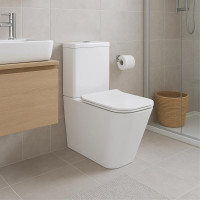 Унітаз-компакт Qtap Crow Eco безобідковий з сідінням Soft-close QTCRO27W48750