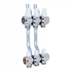 Колектор Icma 1" 3 виходи, без витратоміра №K005 Колектор Icma 1" 3 виходи, без витратоміра №K005