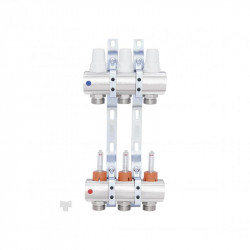 Колектор Icma 1" 3 виходи, з витратомірами №K013 Колектор Icma 1" 3 виходи, з витратомірами №K013