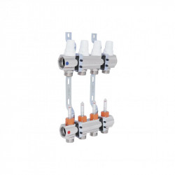 Колектор Icma 1" 4 виходи, з витратомірами №K013 Колектор Icma 1" 4 виходи, з витратомірами №K013