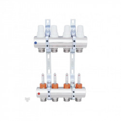 Колектор Icma 1" 4 виходи, з витратомірами №K013 Колектор Icma 1" 4 виходи, з витратомірами №K013