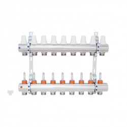 Колектор Icma 1" 9 виходів, з витратомірами №K013 Колектор Icma 1" 9 виходів, з витратомірами №K013