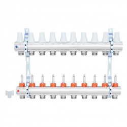 Колектор Icma 1" 10 виходів, з витратомірами №K013 Колектор Icma 1" 10 виходів, з витратомірами №K013