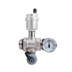 Зливна група Icma 1" з відводом повітря і термометром №205 Зливна група Icma 1" з відводом повітря і термометром №205