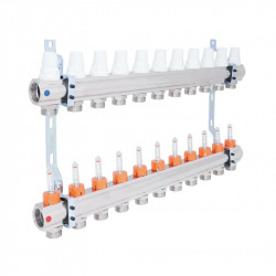 Колектор Icma 1" 11 виходів, з витратомірами №K013 Колектор Icma 1" 11 виходів, з витратомірами №K013