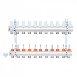 Колектор Icma 1" 11 виходів, з витратомірами №K013 Колектор Icma 1" 11 виходів, з витратомірами №K013