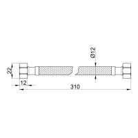 Гнучка підводка для води Thermo Alliance Standart 20 см ГГ SD397W20 Гнучка підводка для води Thermo Alliance Standart 20 см ГГ SD397W20