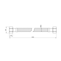 Гнучка підводка для води Thermo Alliance Standart 60 см ГГ SD397W60 Гнучка підводка для води Thermo Alliance Standart 60 см ГГ SD397W60
