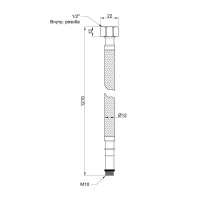 Гнучка підводка для води Thermo Alliance Standart М10 120 см (пара) SD396W120 Гнучка підводка для води Thermo Alliance Standart М10 120 см (пара) SD396W120