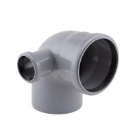 Коліно каналізаційне з відводом TA Sewage 50х110х110, 90° (в ліво) Коліно каналізаційне з відводом TA Sewage 50х110х110, 90° (в ліво)