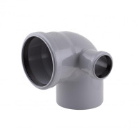 Коліно каналізаційне з відводом TA Sewage 110х110х50, 90° Коліно каналізаційне з відводом TA Sewage 110х110х50, 90°