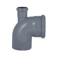 Коліно каналізаційне з відводом TA Sewage 50х110х110, 90° (вгору) Коліно каналізаційне з відводом TA Sewage 50х110х110, 90° (вгору)