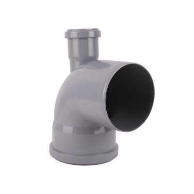 Коліно каналізаційне з відводом TA Sewage 50х110х110, 90° (назад) Коліно каналізаційне з відводом TA Sewage 50х110х110, 90° (назад)