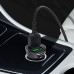 Адаптер автомобільний HOCO Micro USB cable Farsighted dual port QC3.0 car charger set Z39 |2USB, QC3.0, 3A/18W|