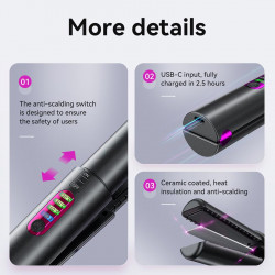 Портативна плойка для укладання волосся HOCO Protect portable hair straightener DAR33