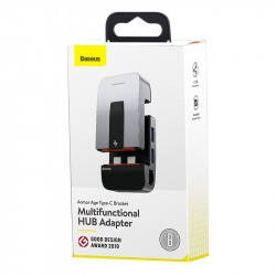 Hub адаптер Baseus Armor Age Type-C Bracket Multifunctional |3USB*3.0, Type-C, 4KHDMI, AUX, RG45|