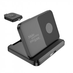 Зарядка Qi Pass folding 3-in-1 wireless fast charger CQ7 (iWatch + SAM) |15W|