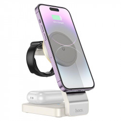 Зарядка Qi Motorcycle folding 3-in-1 magnetic wireless fast charger CQ3 |15W|